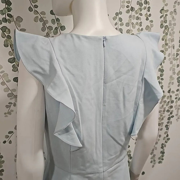 NWOT French Connection Whisper Ruffle V Neck Dress Sz 10 - Picture 7 of 10